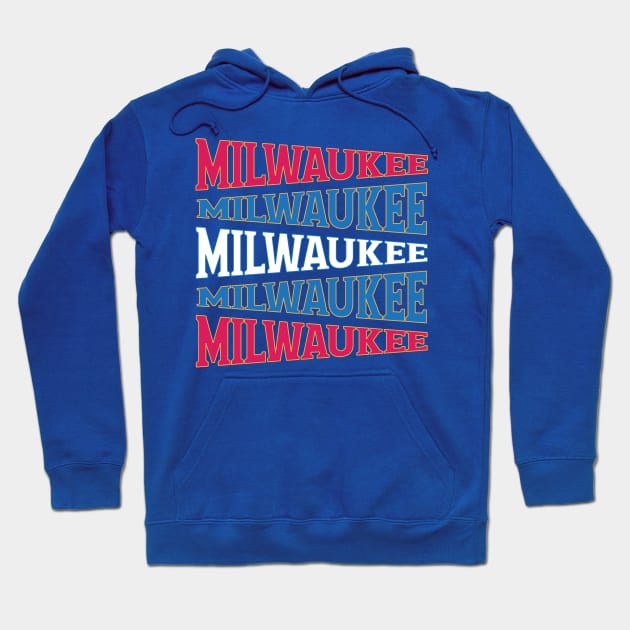 NATIONAL TEXT ART USA MILWAUKEE Hoodie by LAVA-ROMA-NOVA